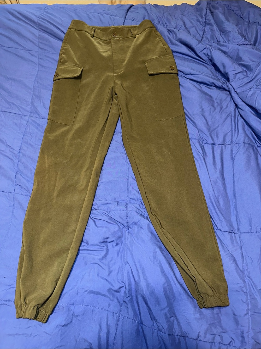 SHEIN Olive Green Cargo Jogger Pants